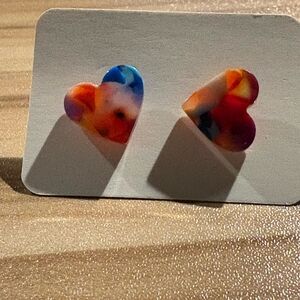 Colorful Heart Earrings